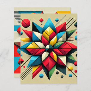 Papel de Escrapbook para Poinsettia de Arte abstra