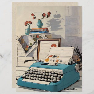 Papel de Escritor de Digitalização Azul