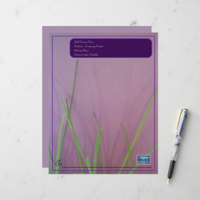 Papel de Escritório (Lavanda) RFPMDesigns 2024 (Frente/Verso In Situ)