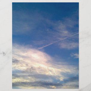 Papel de Estilo do Céu Azul e Nuvens