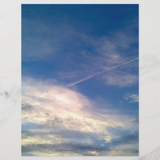 Papel de Estilo do Céu Azul e Nuvens