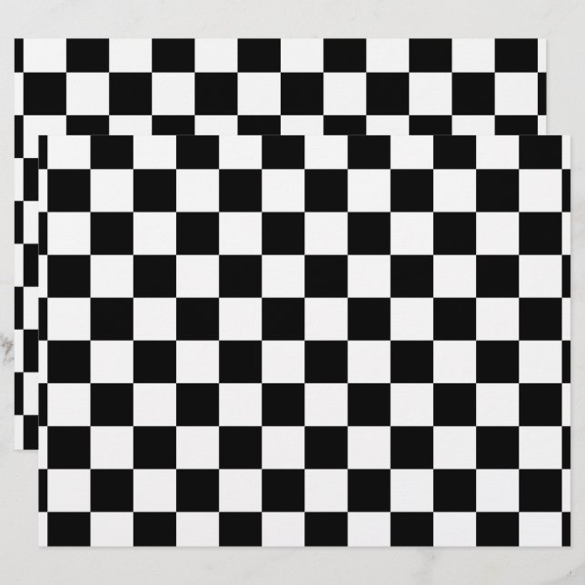 Papel de frente e verso preto e branco (Frente/Verso)