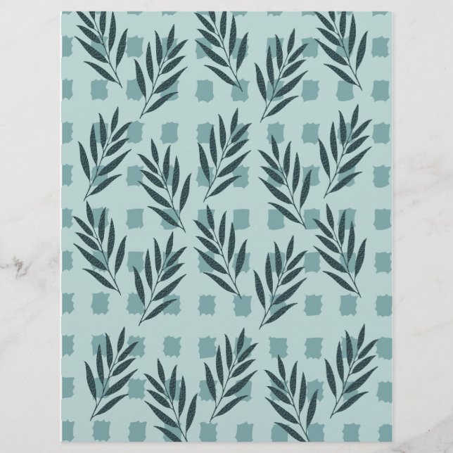 Papel de Grelha Folha Azul (Frente)