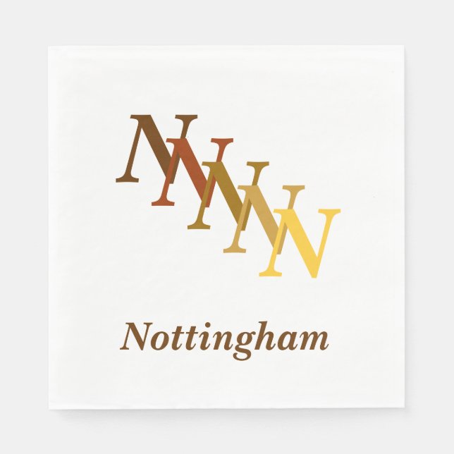 Papel de guardanapo - Considerações com Nome (Frente)