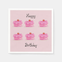 Papel de guardanapo festa de aniversário