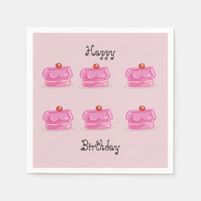 Papel de guardanapo festa de aniversário (Frente)