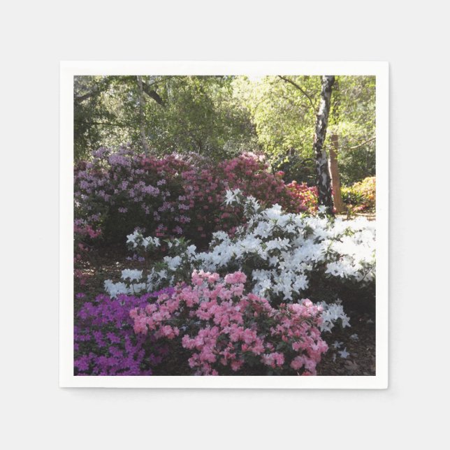 Papel de guardanapo para florestas e flores (Frente)