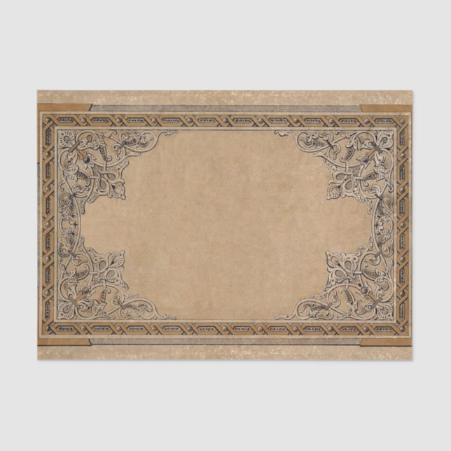 Papel de Knotwork Sepia Antigo (Frente )