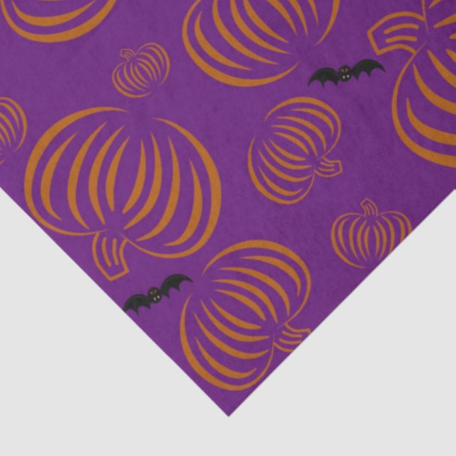 Papel de lenço de abóboras (Detalhes )