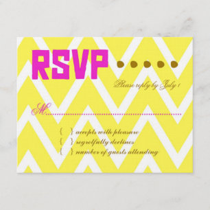 Papel de linho amarelo do PALM BEACH RSVP Chevron