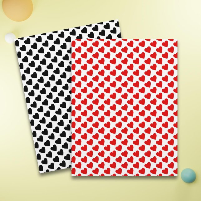 Papel de Livro-Caderno Padrado de Amor com Coração (Criador carregado)