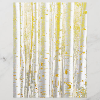 Papel de Livro de Birch Dourado Falado