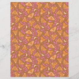 Papel de mancha laranja e cor-de-rosa