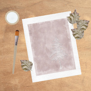 Papel de manivela em árvores de inverno