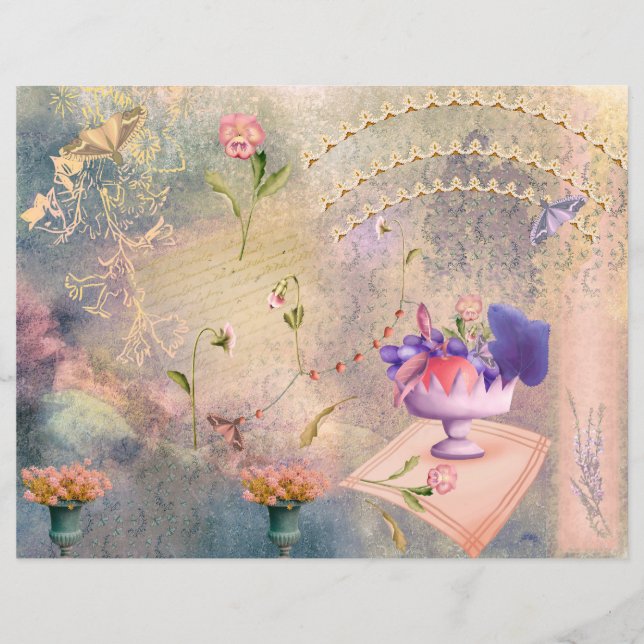 Papel de maquilhagem e de pansias (Frente)