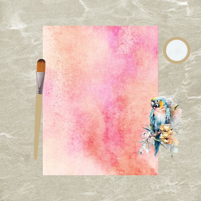 Papel de mastro, cor-de-água, rosa e laranja (Criador carregado)