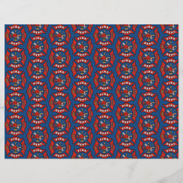 Papel de modelo do logotipo do Fire Department (Frente)