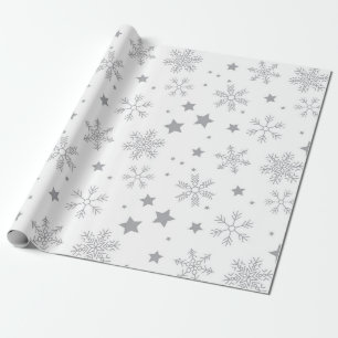 Papel de mola para presente em flocos de neve de i