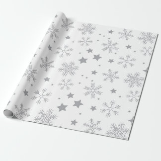 Papel de mola para presente em flocos de neve de i