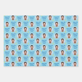 Papel de Moldagem de Aniversário Personalizado Azu