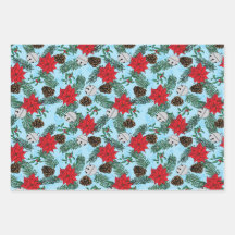 Papel de moldagem de Natal em Azul