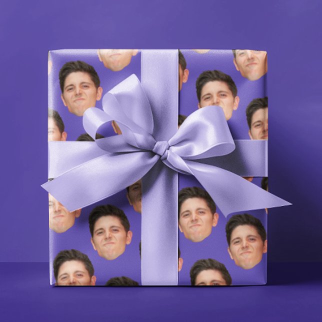 Papel De Moldagem De Presente Pet Face Foto Violet (Criador carregado)