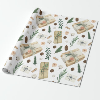 Papel de moldagem do estilo de vinheta de presente