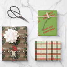 Papel de molho de vaca de Natal