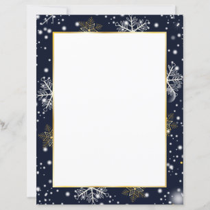 Papel de Natal em Flocos de Neve