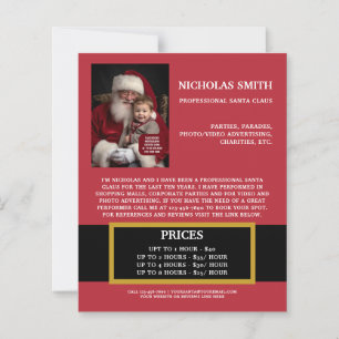 Papel de Negócios do Papai Noel de Natal Promocion
