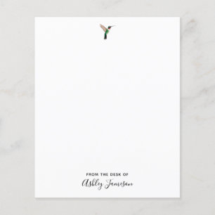 Papel de Nota de Hummingbird com garganta de rubi