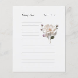 Papel de Nota Diária de Papel de Carta de Rosa Bra