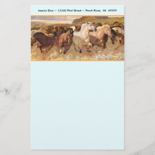 Papel de nota dos artigos de papelaria do mustang