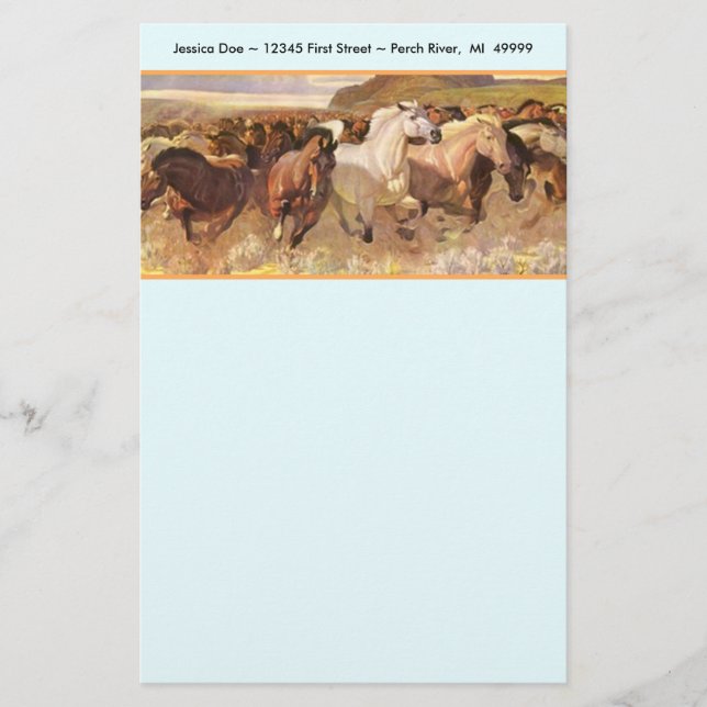 Papel de nota dos artigos de papelaria do mustang (Frente)