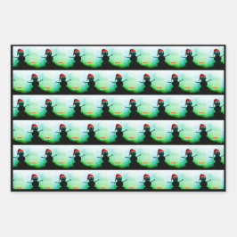 Papel de ondulação Snowman 3pc