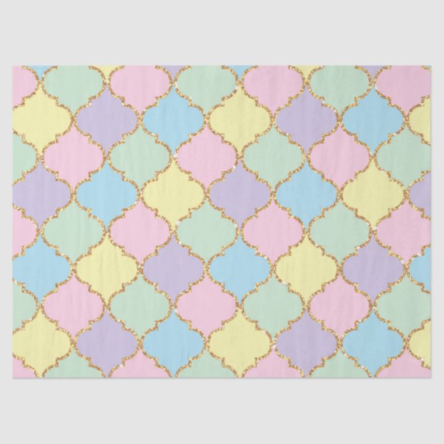 Papel de Padrão de Aniversário do Unicórn (Frente )