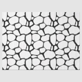 Papel de Padrão de Girafa Preta e Branca