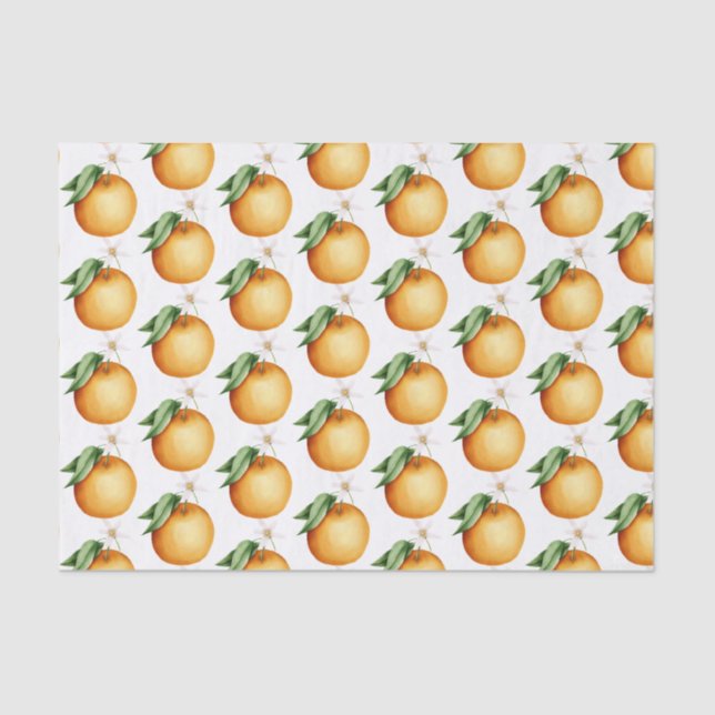Papel de padrão de laranjas (Frente )