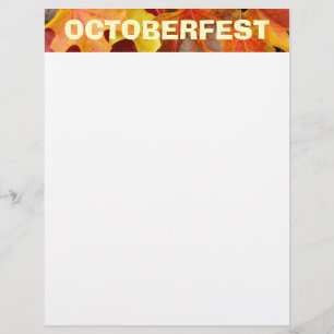 Papel de panfleto do OCTOBERFEST Folhas de outono