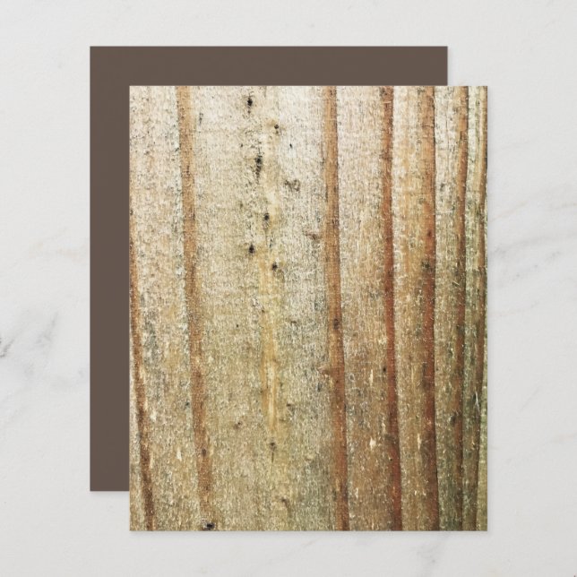 Papel De Pão De Madeira Marrom Tan Dourado Groovy (Frente/Verso)