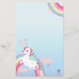 Papel de Papel de Carta Magnético Unicorn