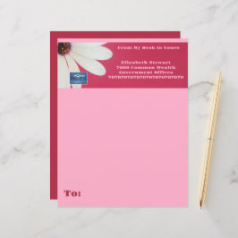 Papel de Papel de Carta (Margarida Rosa B) SDCesca