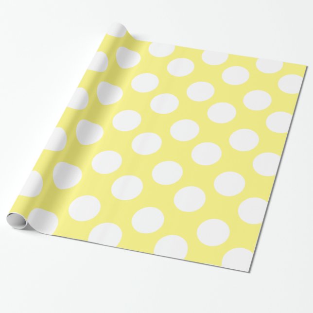 Papel de papel de embrulho amarelo e branco das (Desenrolado)