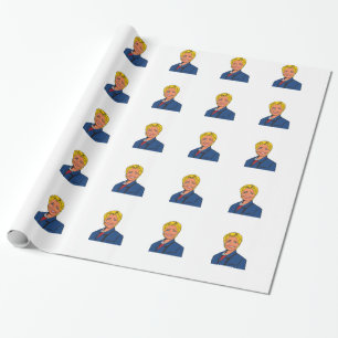 Papel de papel de embrulho de Hillary Clinton