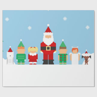 Papel de papel de embrulho do Feliz Natal