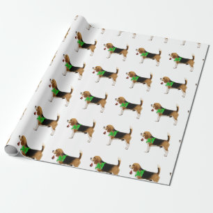 Papel de papel de embrulho do Natal do lebreiro