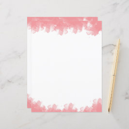 Papel de papelaria branco cor-de-rosa