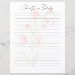 Papel de Papelaria com Nome em Roteiro Chic Monogr