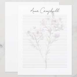 Papel de Papelaria com Nome em Roteiro Chic Monogr
