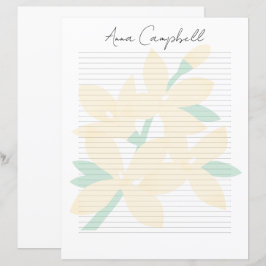 Papel de Papelaria com Nome em Roteiro Chic Monogr